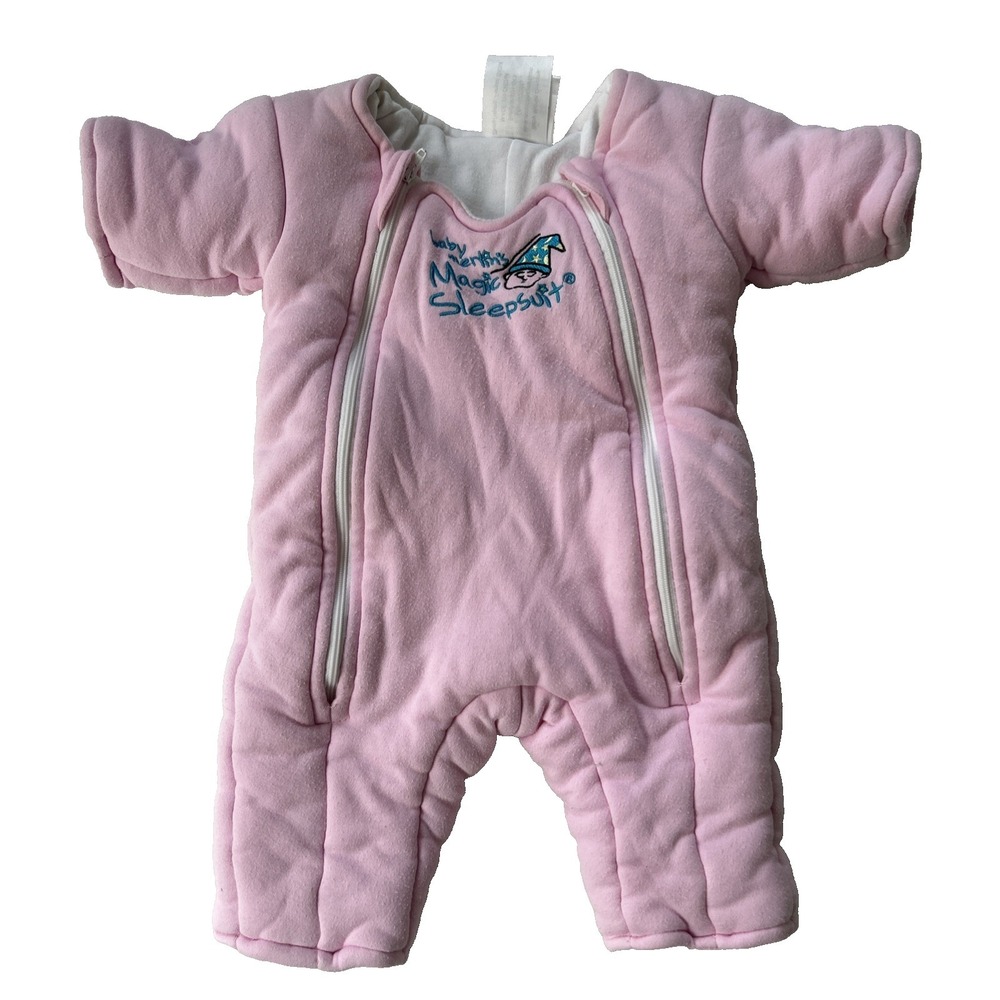 Merlin's Magic Baby Sleepsuit Small‎ 3-6 Months Pink 12-18 lbs Sleepsack Swaddle